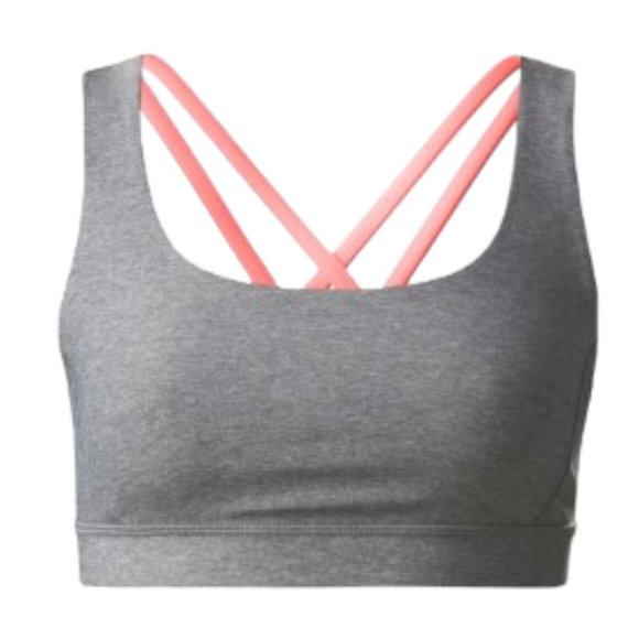 Lululemon Energy Bra Exhale Heathered Slate / Battleship / Pink Sz 8 - Picture 2 of 10